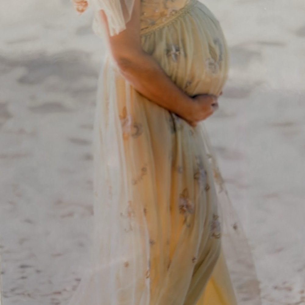 ASOS Maternity Bridesmaid Pearl Embellished Maxi Dress Size 6